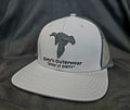 Grey w/ Black Flat Brim Hat