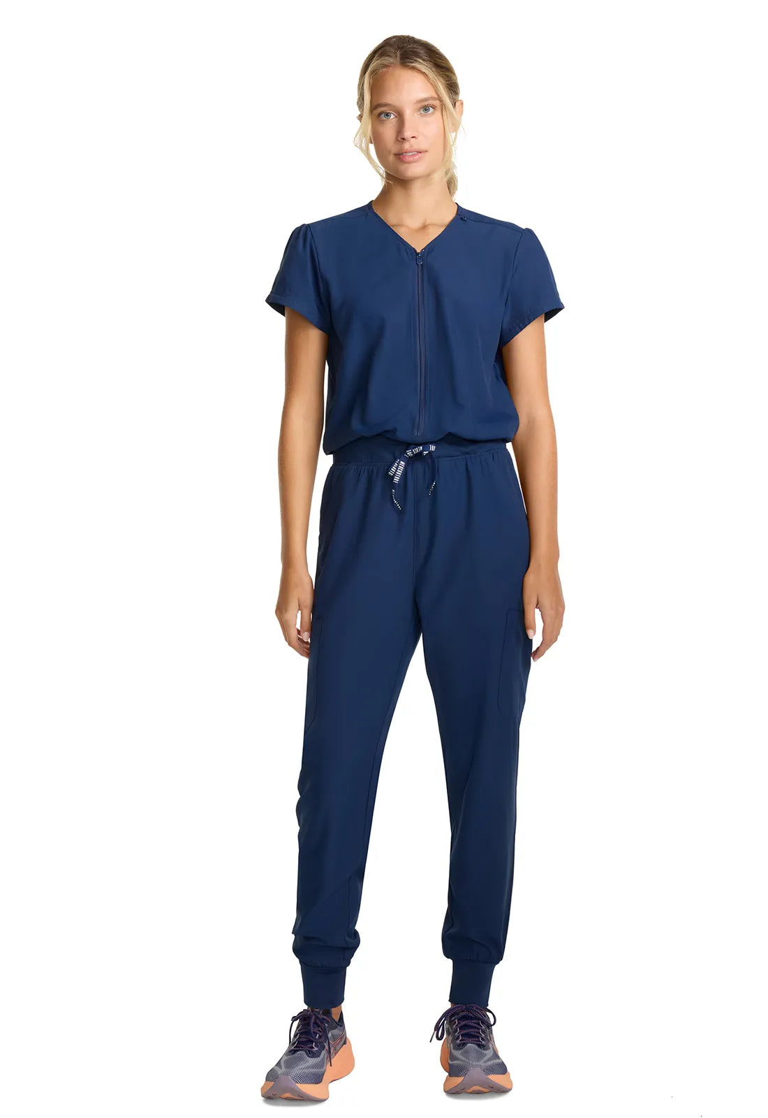 MedCouture Women's Zip Front Jumpsuit