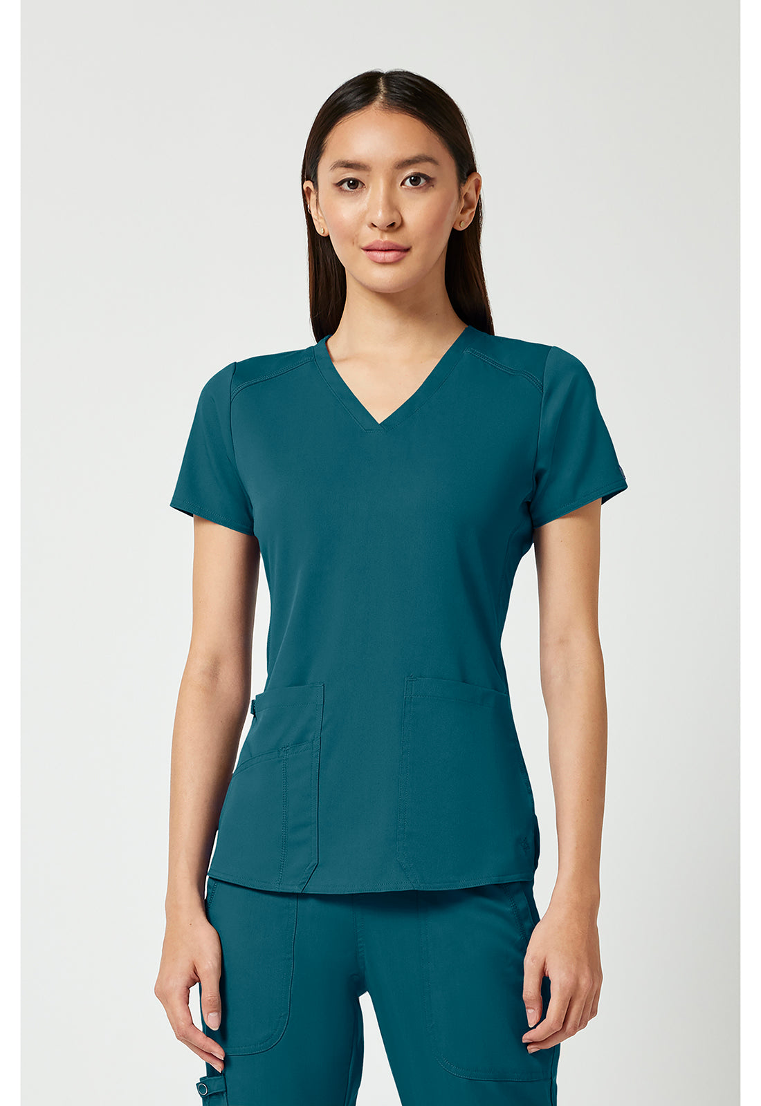 MedCouture V-Neck Shirttail Top