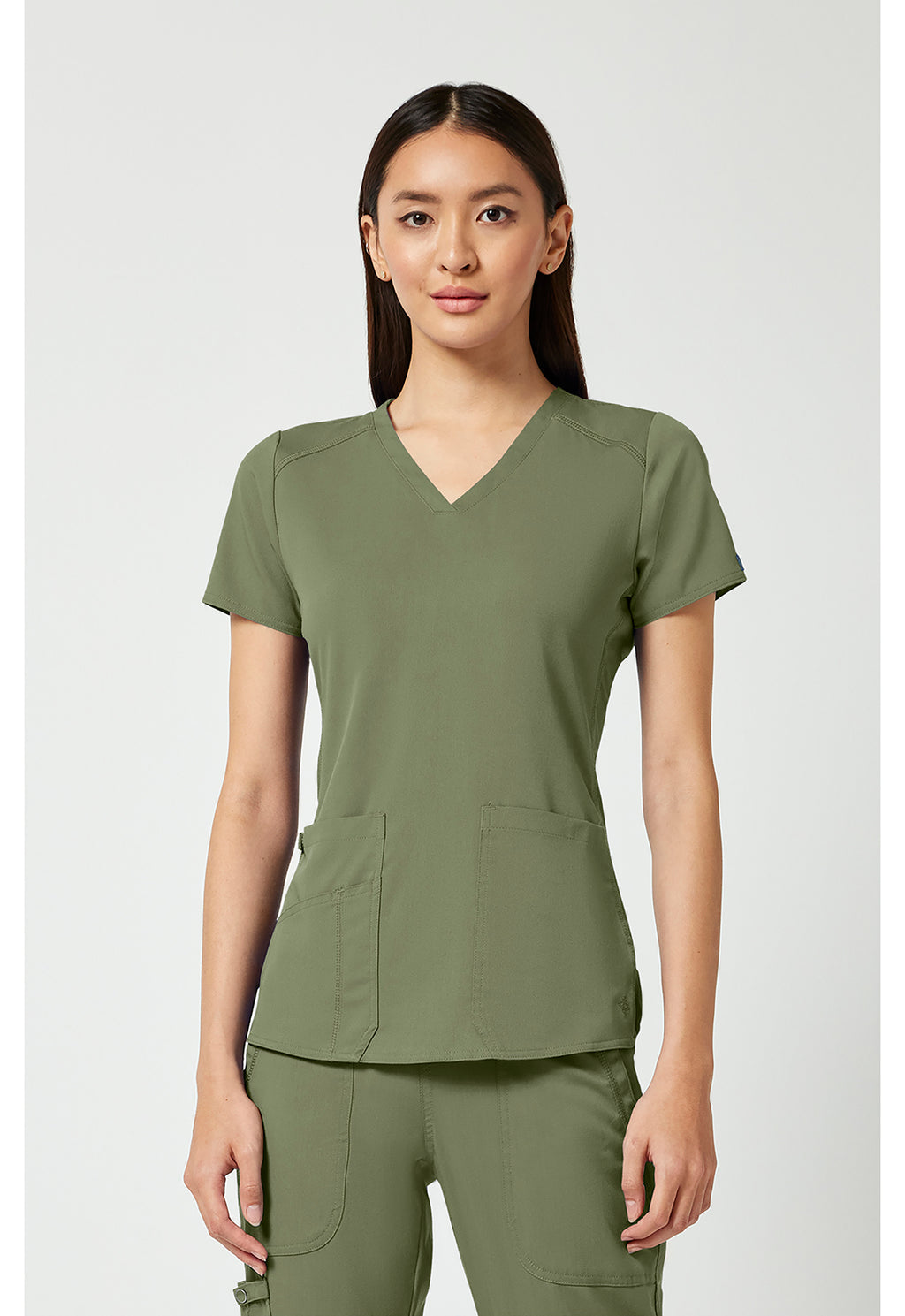 MedCouture V-Neck Shirttail Top