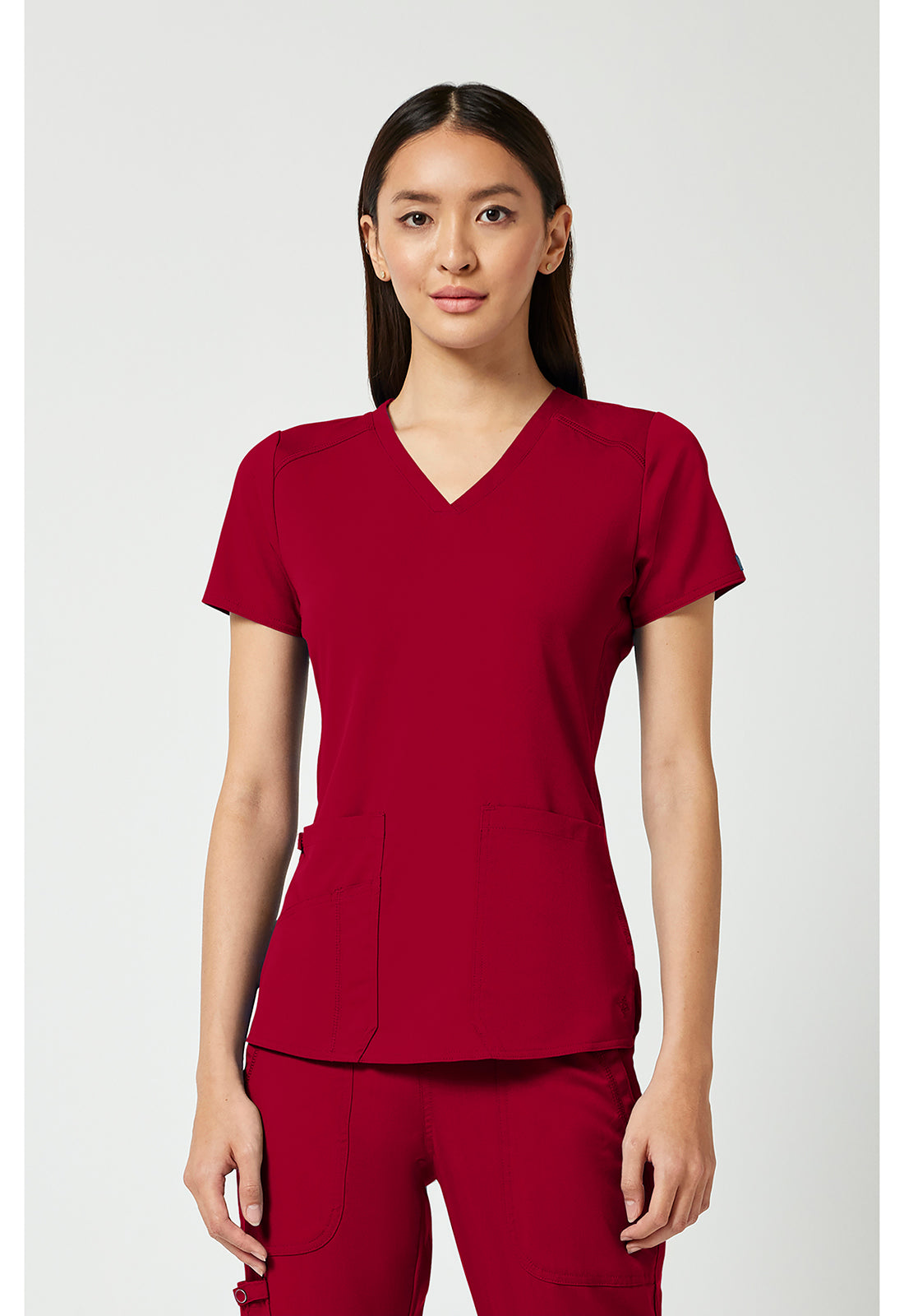 MedCouture V-Neck Shirttail Top
