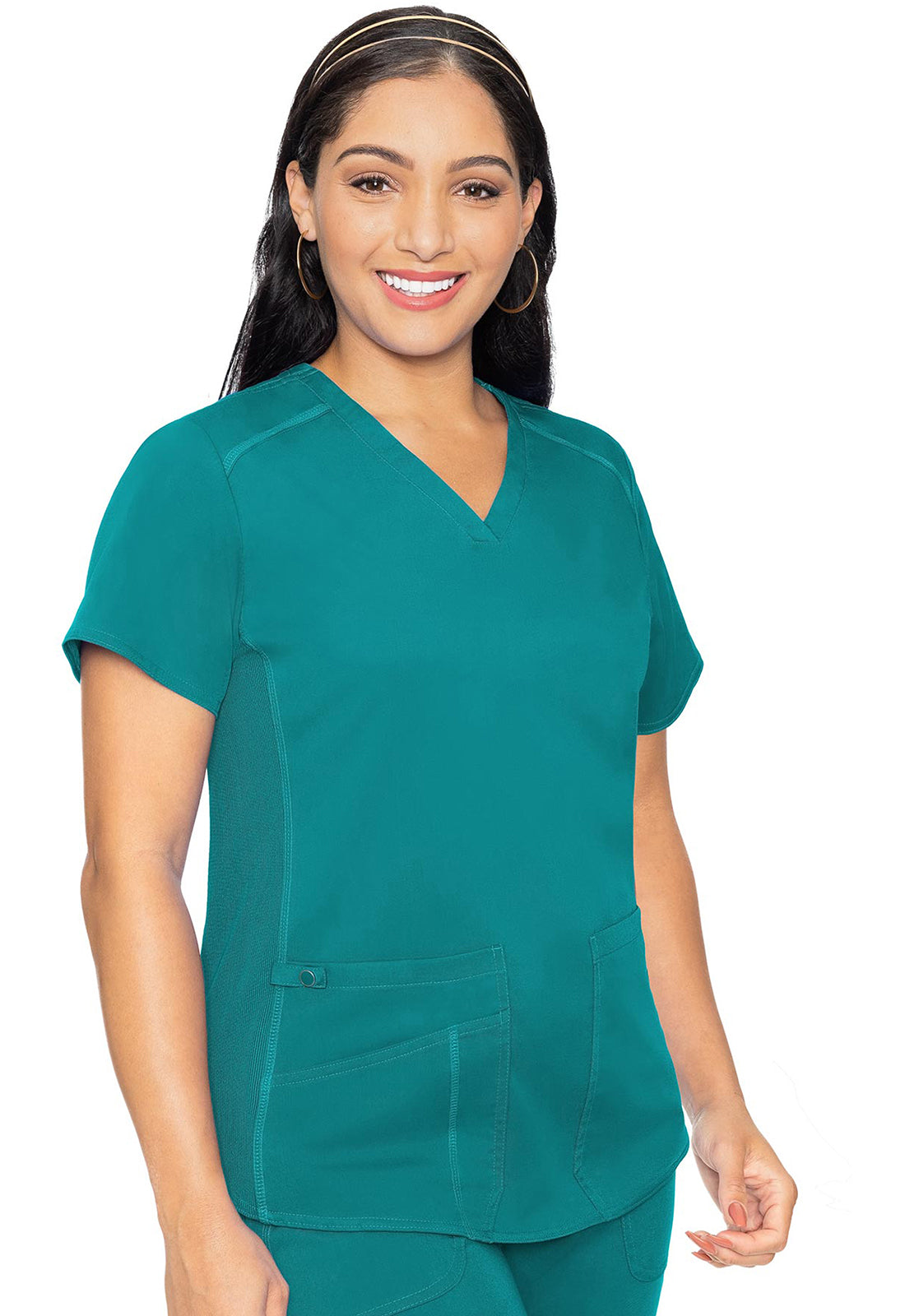 MedCouture V-Neck Shirttail Top